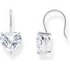 Thomas Sabo H2288-051-14 - Orecchini pendenti in argento sterling 925 con cuore di zirconi bianchi, misura unica, Argento sterling, Zirconia cubica