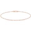 Tamaris Anklet - Elegante cavigliera in acciaio inox lucido - IP oro rosa - Lip Chain regolabile fino a 25 cm - Impermeabile e delicato sulla pelle