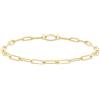Tamaris Anklet - Elegante cavigliera in acciaio inox lucido - IP Gold - catena regolabile fino a 25 cm - impermeabile e delicato sulla pelle