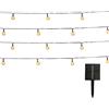 Lumisky Ghirlanda luminosa solare 120 globi scintillanti LED bianco caldo FESTY WHITE 14m