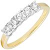 Ivy Gems-Pendente in oro giallo 9 kt, 0, con zirconi rotondi a taglio svizzero e pietre, misura R