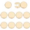 FINGERINSPIRE 5 Paio Copribottoni per Camicie da Uomo, 18mm Bottoni per Polsini in Ottone Polsini in Oro Chiaro Copribottoni Gemelli in Ottone per Camicie da Uomo Formali O da Lavoro Accessori