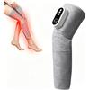 GHONLZIN Massaggiatore per Gambe Senza Fili, Massaggiatore Elettrico per Gambes con 3 Modalità e Intensità e Riscaldamento per Ginocchia, Massaggiatores per Gambe Pressoterapia per Dolore e Circolazione