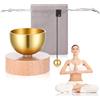 WJIAAA Set di piccole campane tibetane tibetane con custodia, 7 chakra, campana tibetana, campana tibetana, campana tibetana, campana tibetana, per alleviare lo stress per yoga, meditazione, relax