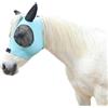 Gallopoff Maschera antimosche per cavallo grande spazio per gli occhi con orecchie, super comfort elasticizzata protezione UV per cavallo blu lago pieno