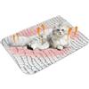 Dromzen Tappetino Riscaldante per Gatti Cani, Coperta Autoriscaldante per Gatti, Coperta Termica per Cani, Tappeto Autoriscaldante, Termoforo, per Caldo, Grigio (66×48cm)
