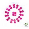 SBI Gems 1.50/1.75 MM Rubino Naturale Taglio Rotondo Lotto 32 Pezzi 1.00 K Slegato Gemme
