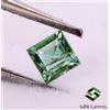 SBI Gems 1.41 Cts Certificato Smeraldo Naturale Taglio Quadrato 6x6.25 MM Verde Tonalità