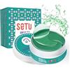 Setù - 60 Patch occhi al Thè Verde, Collagene e Acido Ialuronico. Patch Occhiaie e Borse, Maschera Contorno Occhi Occhiaie