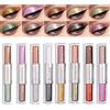 Holzsammlung 16 colori ombretto liquido glitterato, ombretto scintillante di diamante metallico, kit di trucco per occhi scintillanti impermeabili di lunga durata