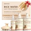 SHVYOG Set shampoo e balsamo all'acqua di riso, arricchito con biotina e caffeina, spray per la crescita dei capelli, shampoo anti diradamento per rafforzare i capelli, riparazione dei danni, regalo per