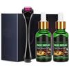 Youufangg Dermaroller Set Microneedling con 1 set di siero per la crescita dei capelli, anti-caduta dei capelli, 1 set da 0,5 mm, professionale in titanio per stimolare la crescita dei capelli