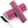 GeeRic 24pcs Bigodini Flessibili, GeeRic Bigodini Capelli Senza Calore in Morbida Schiuma con Pettine Boccoli Arricciacapelli per Capelli DIY Salone Strumento a Styling Dormo Capello Lunghi/Corti