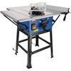 Dedra Sega da tavolo per legno, DEDRA DED7754T3, piallatrice, sega circolare da 2000 W, lama da 254 mm, con tre dischi inclusi, 4800 RPM, spessore massimo di taglio 87 mm, sega circolare da tavolo per