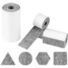AiQInu Kit con 3 rotoli feltro adesivo (100x10cm, 100x5cm, 100x2cm), spessore 5mm. Tagliabile, protegge pavimenti e gambe mobili, riduce il rumore