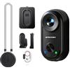 Apexcam K70 4K Mini Action Cam,POV Body Camera,Grandangolo da 150° WiFi EIS 20MP Body Cam Sportiva Portatile Vlog Camera,30M Fotocamera Subacquea,Videocamere Montate sul Corpo Con Supporto Magnetico