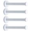 NELXULAS Gancio da parete classico in acciaio inox bianco, super resistente, gancio appendiabiti da parete, ganci per asciugamani da bagno (15,2 cm, 4 pezzi)