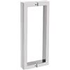 Mooche Maniglia per porta doccia, 26,5 cm, maniglia per porta doccia, asta quadrata per porta doccia, ricambio per bagno in acciaio inox SUS304 con curvatura cromata