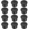 M METERXITY 12 Pezzi Passacavi in Gomma per Cavi 14mm Passacavo Doppia Faccia Flessibile Copriforo per Cavi/Fili Protezione Passacavo per Cavi [Nero]