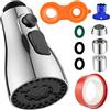 QIQN Areatore per Rubinetti 360° Girevole Rubinetto da Cucina Testa a Spruzzo 3 Modalità Adattatore Rubinetto Cucina Acqua Lavandino G1/2 Universale Lavelli da Cucina Bagno