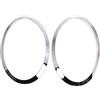 Lechnical Anello di rivestimento per fari, 2 pezzi, ricambio per BMW Mini Cooper F55/F56/F57 2014-2021 OEM 51137300631,51137300632,51712355791,51712355798