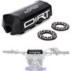 JFG RACING Moto Paracolpi Pad Tappetino Quadrato Bar Pad Universale per 7/8 22mm 11/8 28mm Manubrio Dirt Pit Bike ATV Enduro Quad