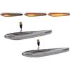 Yoegerery Indicatore di direzione laterale dinamico LED per Alfa Romeo 159 | per Alfa Rome Boera Spider tipo 939,Ambra Super Bright Canbus ripetitore sequenziale luci (nero)