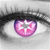 MeralenS 2 lenti a contatto colorate Viola Star lenti morbide per Halloween per travestimenti eleganti, cosplay, carnevale, Halloween, 1 paio di lenti colorate viola, senza correzione, lenti di