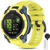 CHULN Silicone Cinturino per Garmin Instinct 3 45mm AMOLED/3 Solar 45mm/E 45mm, 22mm Regolabile Sportiva Cinturino di Ricambio per Smartwatch.(No host)