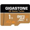 GIGASTONE Scheda di memoria Micro SD da 1 TB, UHS-I U3 C10, classe 10, per Nintendo Switch 1, video 4K UHD 100 MB/s, con [recupero dati 0 per 5 anni]