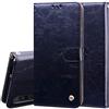 generale compatibile con HUAWEI P SMART PRO (6.59) STK-L21 Custodia COVER STAND flip LIBRO gel tpu protezione PORTAFOGLIO eco pelle magnetica porta card nero