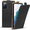 Verco Flip Cover per Samsung Galaxy S20 FE, Custodia verticale Flip Case compatibile con Samsung S20 FE, Nero