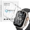 NEWZEROL 5 Pezzi Vetro Temperato Compatibile per Apple Watch Ultra 3/2/1