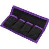 PATIKIL Custodia per Batterie Fotocamera, 4 Tasche in Nylon Custodia per Batterie DSLR Porta Batterie AAA e LP-E6 LP-E8 NP-FW50 EN-EL14 EN-EL15 (Viola)