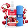 Blum Manufaktur Blum 250 ml Detergente PROFUMATO per schermi CRANBERRY + panno microfibra 30x30cm - Pulitore schermo TV, laptop, notebook, PC, monitor, smartphone - Pulizia senza aloni per pulire, pulisci