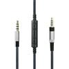 ABLET Cavo audio di ricambio con microfono in linea e controllo volume, compatibile con cuffie Sennheiser HD4.40, HD 4.40 BT, HD4.50, HD 4.50 BTNC, HD4.30i, HD4.30G e compatibile con Samsung/Huawei/Android