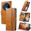 MOJIA Cover per Honor Magic8 Pro/Magic 8 Pro, PU Custodia Antiurto Resistente ai Graffi, Custodia Flip Portafoglio per Telefono con Supporto e Slot per Schede. Cachi