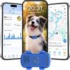 wanwaytech Localizzatore gps per cani,4G gps gatto, più avvisi intelligenti, monitoraggio di attività completamente impermeabile per cani e gatti, portata illimitata, È necessario un abbonamento