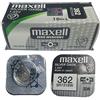 Maxell 10 x Batteria originale Maxell 362 SR721SW 1.55 V batterie bottone Oxido Argento Maxell ag-11