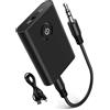 Lonnalee Bluetooth 5.0 Trasmettitore Ricevitore, 2 in 1 Adattatore, Trasmettitore Bluetooth per TV Ricevitore Aux 2 in 1 per Cuffie/PC/TV/ MP3/MP4 Wireless Audio da 3,5mm Bassa Latenza