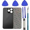 Alovexiong Ricambio per vetro posteriore, compatibile con iPhone 14 Pro, cover posteriore in vetro di ricambio per iPhone 14 Pro, con kit di riparazione, colore nero