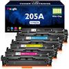 Meagiis 205A Cartucce Toner Compatibile per HP 205A CF530A CF531A CF532A CF533A Toner per HP Color LaserJet pro M154A M154NW MFP M180 M180n M180nw M180fw M181 M181n M181fw (4 Pack)