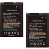 Hisewen 2 batterie di ricambio da 1080 mAh per Siemens Gigaset SL910 SL910A SL910H, numero di parte V30145-K1310K-X447 V30145-K1310K-X447-0-HY V30145-K1310-X447