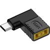 Chenyang USB C a DC 11x4,5mm Thinkpad X1 PD 65W Adattatore di Alimentazione con Spina di Ricarica per Laptop e Telefono con Connettore Angolato a 90 Gradi