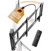 EasyLife - Supporto da Parete per TV Elettrico e Orientabile Con Auto Drive-Out, Ultrasottile 56mm, Motore Silenzioso, Alta Qualità, Anti Collisione, Per 32-75, VESA fino a 600×400 e 50kg - Nero