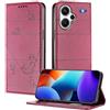 XINYEXIN Custodia per Xiaomi Redmi Note 13 Pro Plus 5G / 13 Pro+ 5G, Cover a Libro in Pelle PU con Blocco RFID, Slot per Carte, Supporto, Protezione Completa Antiurto - Rosso