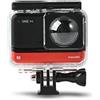 Birgipar Guscio Impermeabile Panoramico a Doppia lente per Insta360 ONE RS 360° Lens Edition, Custodia Protettiva Subacquea 30 m/98FT con Staffa di Montaggio Accessori