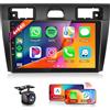 Hodozzy 【4+64G】Hodozzy Carplay Autoradio per Ford Fiesta MK5 2002-2008, 9 Pollici Touchcreen Stereo Auto Bluetooth con Android Auto/EQ/Navi/Wifi/RDS/USB/SWC