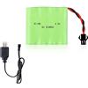 YUNIQUE GREEN-CLEAN-POWER - Batteria Ricaricabile Ni-MH 4.8V 1200mAh per Auto Telecomandate | Incluso Caricatore USB | Ricarica Rapida, Gioco oltre 18 min, Green, 55x48x15 mm - 84 gr