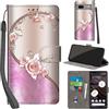 PHINIENLAND Cover per Google Pixel 7A Case PU Pelle Custodia [Kickstand] [Chiusura magnetica] [Slot per Schede], Portafoglio Flip Custodia per Pixel 7A,Rosa